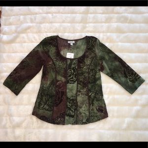 Dressbarn Blouse- Boho Style